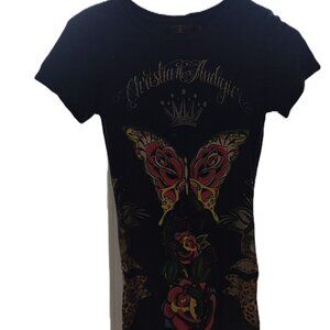 ✨ Vintage Early-2000s Christian Audigier Graphic Tee